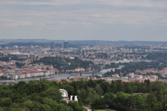 View from the Petrin Hill & Observation Tower in Prague 1