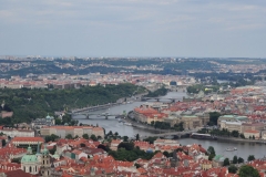 View from the Petrin Hill & Observation Tower in Prague 14
