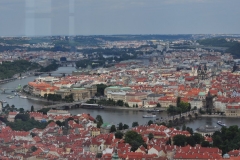 View from the Petrin Hill & Observation Tower in Prague 6