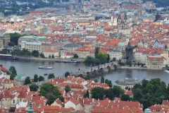 View from the Petrin Hill & Observation Tower in Prague 7